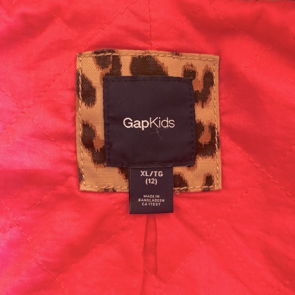 GapKids Leopard Print Jacket - size 12 - Picture 11 of 11